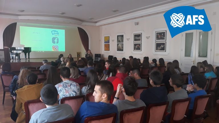 Гимназијалцима представљени програми размене ученика и рад организације АФС „Интеркултура Србија“